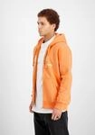Hoodie ALPHA INDUSTRIES "Basic Zip Hoodie BL PP", Herren, Gr. M, orange (tangerine),