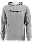 Champion Kapuzenpullover Hoodie Big Logo Print (gef&uuml;ttert) hellgrau Kinder