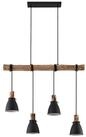 Lindby H&auml;ngeleuchte Trebale, Metall, Schwarz IP20, 4 x 8 W