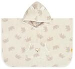 Steiff Badeponcho Bade Poncho Homewear mit Kapuze mit Druckkn&ouml;pfe, Baumwolle,