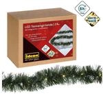 Idena LED-Girlande Idena 31345 - LED Tannengirlande mit 24 LEDs in Warmwei&szlig;,...