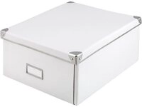 Idena Aufbewahrungsbox 10519, Aufbewahrungsbox aus festem Karton Deckel mit...