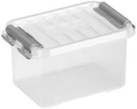 Sunware Aufbewahrungsbox Box Q-line transp./metallf. 0,4 Ltr.