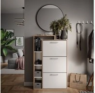 Vicco Schuhkipper Orlando, Wei&szlig;/Sonoma, 80 x 128.3 cm mit 3 F&auml;chern (1 St)