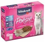 Vitakraft Katzenfutter Poesie DeliSauce, Multipack Fisch, 6 Beutel, Nassfutter...