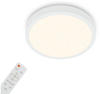 Briloner 3701-016 Dimmbare LED-Deckenleuchte RUNA LED/18W/230V weiß +...