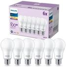 Philips LED-Leuchtmittel 100W Non-Dim, E27, 6 St., Warmwei&szlig;