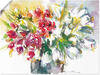 Artland Wandbild Blumenstrauß IV, Blumen (1 St), als Leinwandbild, Poster in