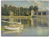 Artland Leinwandbild Die Brücke von Argenteuil. 1874, Boote & Schiffe (1 St), auf