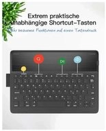 Inateck inateck Keyboard iPad 10,2"/Pro 10,5" QWERTZ black Tablet-Tastatur