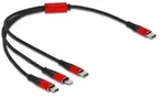 Delock USB Ladekabel 3 in 1 USB Type-C zu Lightning / Micro 86710 USB-Kabel