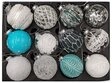BURI Weihnachtsbaumkugel Glas-Weihnachtsbaumkugeln 12er-Set 6cm Christbaumschmuck