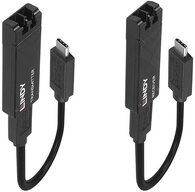 Lindy Lindy Fibre Optic USB 3.2 Typ C Extender Kabel USB-Adapter Typ C, Geringe