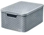 Curver Aufbewahrungskorb (1 St), Aufbewahrungsbox mit Deckel 38,6 x 28,7 x 17...
