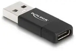 Delock USB 3.2 Gen 2 Adapter USB Typ-A Stecker zu USB Type-C Buchse aktiv...