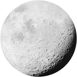 Komar Vliestapete Vlies selbstklebend - Luna - Gr&ouml;&szlig;e 125 x 125 cm, glatt,...