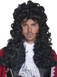 Smiffys Kost&uuml;m-Per&uuml;cke Captain Hook - Pirat Kost&uuml;m Per&uuml;cke f&uuml;r Fasching,