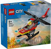 LEGO® Konstruktionsspielsteine Feuerwehrhubschrauber (60411), LEGO City, (85...