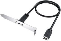GRAUGEAR Type-E auf Type-C&reg; Erweiterungskabel mit PCI Slotblech G-AD-ETC-10G