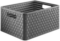 ROTHO Aufbewahrungsbox Aufbewahrungskorb "Country" 11 l anthrazit 32,8 x 23,8 x...