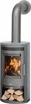 JUSTUS Kaminofen &raquo;Baltrum D 2.0&laquo; Speckstein Korpus Stahl Gussgrau, 5,5 kW,
