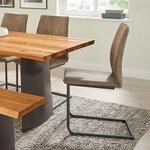 NIEHOFF SITZM&Ouml;BEL Freischwinger Capri (Set, 2 St), Gestell aus Eisen, Bezug in