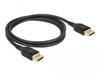 Delock 85658 - DisplayPort Kabel 8K 60 Hz 1 m DP 8K zertifiziert HDMI-Kabel,...