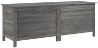 vidaXL Gartenbox, Gartentruhe Anthrazit 150x50x56,5 cm Massivholz Tanne
