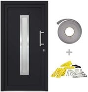 vidaXL Haust&uuml;r 98 x 208 cm Haust&uuml;r Anthrazit 98x208 cm Kunststoff modern mit
