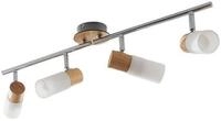 Lindby Deckenstrahler Christoph, Holz warmwei&szlig; IP20, 4 x 4,5 W LED, warmwei&szlig;