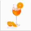 Artland Wandbild Aperol Spritz mit einer Scheibe Orange, Getränke (1 St), als