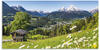 Artland Wandbild Landschaft in den Bayerischen Alpen, Berge (1 St), als Alubild,