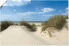Artland Wandbild Düne mit Meeresblick, Strand (1 St), als Alubild, Outdoorbild,