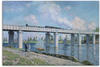 Artland Leinwandbild Die Eisenbahnbrücke von Argenteuil., Brücken (1 St), auf