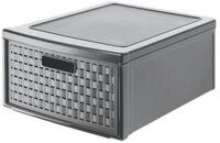 ROTHO Aufbewahrungsbox Country Schubladenbox mit 19.2l Schub in Rattan-Optik,