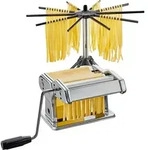 GEFU Nudelmaschine PASTA PERFETTA, 3 Nudelsorten, 10 Trocknungsarme silberfarben