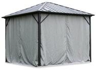 HOME DELUXE Gartenm&ouml;bel-Schutzh&uuml;lle Pavillon AZUR - Vorh&auml;nge
