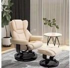 HOMCOM Polsterstuhl Relaxsessel mit Hocker, mit Liegefunktion, Ruhesessel (TV-Sessel,