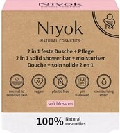 Niyok Feste Duschseife in feste Dusche Pflege Soft Blossom, 80 g