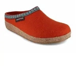 Haflinger Filzclog mit alpenl&auml;ndischem Charme Hausschuh trendiger Farbton orange 35