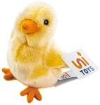Uni-Toys Kuscheltier K&uuml;ken gelb - 13 cm (H&ouml;he) - Pl&uuml;sch-Huhn, Henne, Vogel -