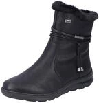 Winterboots RIEKER, Damen, Gr. 36, schwarz, Lederimitat, Textil, Schuhe Winterboots,