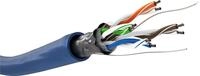 Goobay CAT 5e Netzwerkkabel F/UTP 100 m Blau - CCA Kupfergemisch f&uuml;r SOHO Anw