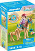 Playmobil® Konstruktions-Spielset Kind mit Pony und Fohlen (71498), Horses of