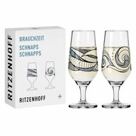 Ritzenhoff Schnapsglas 2er-Set Brauchzeit 005, 006, 2-tlg., Kristallglas, Made...