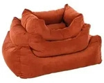 Flamingo Tierbett Hundebett Celeste rechteckig cognac 67 cm x 80 cm