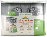Almo Nature Multipack Holistic Hairball 6 x 70 g - 10 St&uuml;ck, f&uuml;r: Katze