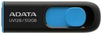 ADATA UV128 512 GB, USB-Stick schwarz/blau, USB-A 3.2 Gen 1 USB-Stick