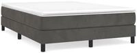 vidaXL Bettgestell, Bettrahmen Dunkelgrau 140x190 cm Samt