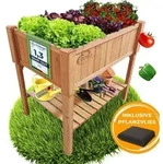 Coemo Hochbeet (1 St), mit Ablage Kr&auml;uterbeet 120x40 Pflanztrog inkl....